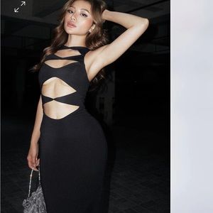 Meshki Chloe cut out dress